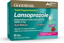 GoodSense Lansoprazol Forsinket udløsning Oralt opløses Tablets 15 mg, Acid Reducer, Strawberry Flavor, 42 greve (pakning med 1)
