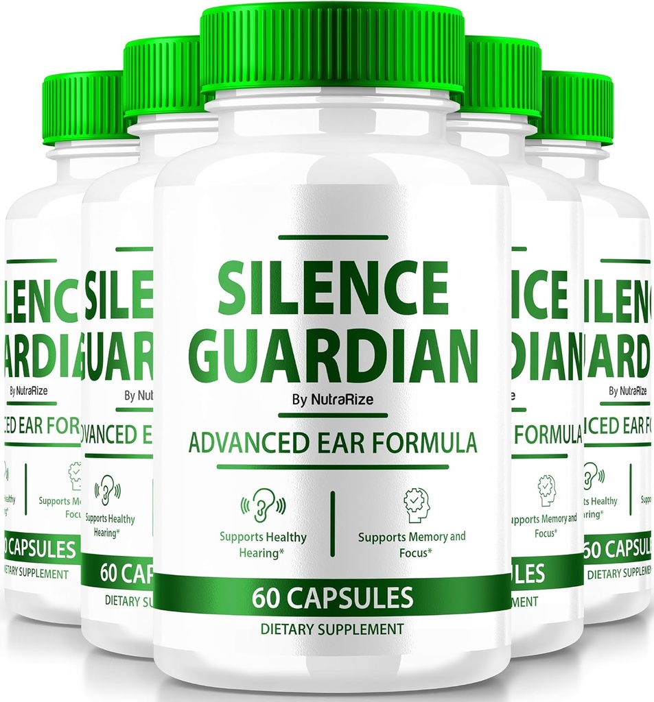 (5 Pack) Silence Guardian - Advanced Ear Formel, Official Formel for 360 Hørestøtte, Alle naturlige ingredienser til at vedligeholde Auditory Health, SilenceGuardian anmeldelse (300 kapsler)