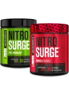 Jacked Factory Nitrovolume Pre- Workout i Green Apple & Fruit Punch Nitrovolume Shred Thermogen Pre- Workout for mænd og kvinder