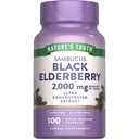 Nature 's Truth Black Elderberry Capsules Removal 124; 100 Greve Removal 124; Super koncentreret Sambucus Extract 124; Non- GMO og Gluten Free Supplement