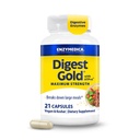 Enzymedica Digest Gold + ATPro, Maximum Strength Enzyme Formel, Prevents Bloating and Gas, 14 Key Enzymes Inclusive Amylase, Protease, Lipase and Lactase, 21 Kapsler (FFP)