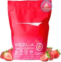 XEELA Plant Based Vegan Protein Powder - Uafhængigt testet - 25g High Protein, Pea Protein for Mænd & Kvinder - Vitamin & Min, Ikke GMO, Dairy & Gluten Free, LowCarb & LowFat (Jordbærkage)