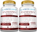 Godkendt videnskab Anemiaprin - Absorberet jern, C-vitamin - blid på maven - 380 kapsler - 6 måneders forsyning - ikke-GMO, Vegan