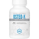 NBI Osteo- K Bone Support Б124; Vitamin D & K Complex med Calcium Citrate Supplement Б124; 45mg Vitamin K2 (MK4) for Stærk Bone Sundhed & Funktion Б124; 180ct Veggie Kapsler