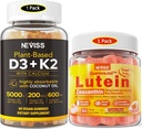 NEVISS Sugar Free Lutein Gummies 60 Counts + vitamin D3 Gummies 60 Counts