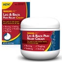 MagniLife Ben & Ryg Smerte Relief Cream, Fast- Fungerende Smerte Relief, naturligt Soothe Burning, Tingling og knivstikkende Pains med Aloe og Calendula - 4oz