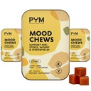 PYM Citrus Mood Chews Support for Stress, Worry & Overwarms, 60 Greven 124; 130mg GABA, 90mg L- Theanine Mead124; Vegan, Non- GMO, Gluten- Free, Ingen Tilføjet Sukker Meading 124; All- Natural Mood Balance Supplement Lavet i USA