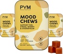 PYM Citrus Mood Chews Support for Stress, Worry & Overwarms, 60 Greven 124; 130mg GABA, 90mg L- Theanine Mead124; Vegan, Non- GMO, Gluten- Free, Ingen Tilføjet Sukker Meading 124; All- Natural Mood Balance Supplement Lavet i USA