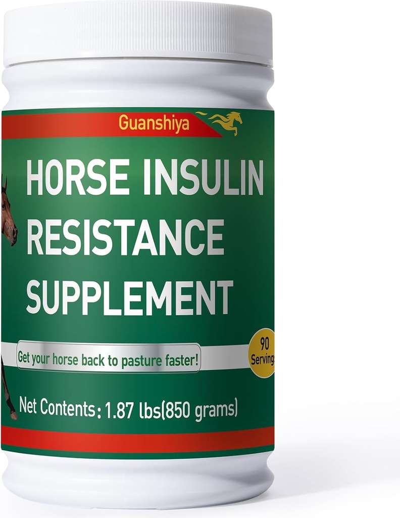 Insulinresistenssupplement for heste - Horse Laminitis Treatment - Natural Laminitis Herbal Powder for Sore Feet & Kronisk Laminitis, 1, 87lb (90- Day Supply)