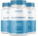 Ark Labs (3 Pack) Glucotrust Avanceret formel supplement kapsler - Gluco Trust Max Kapsler Maksimal styrke Support Pills (180 Kapsler)