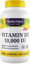 Sund oprindelse D3 10. 000 IE vitamin (ikke- GMO, høj potens, benstøtte, immunforsvar, gluten fri), 360 Softgels