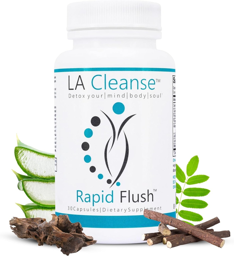 15 Day Cleanse and Detox - Rapid Flush 15 Day Gut Cleanse for Detox, Colon Cleanse, Colon Broom Gut Support - Enhance Digestion with Cascara Sagrada, Senna Leaf, Psyllium Husk - Capsules 30 Count