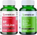 INFINIT AGE Wellness Bundle - BP Lifeline Heart Health Support 1030mg, Apple Cider Vinciferkapsler 1950mg - Made in The USA