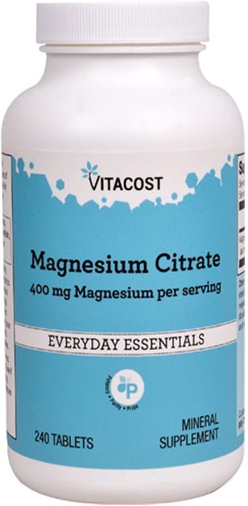 Vitacost Magnesium Citrat - 400 mg - 240 tabletter