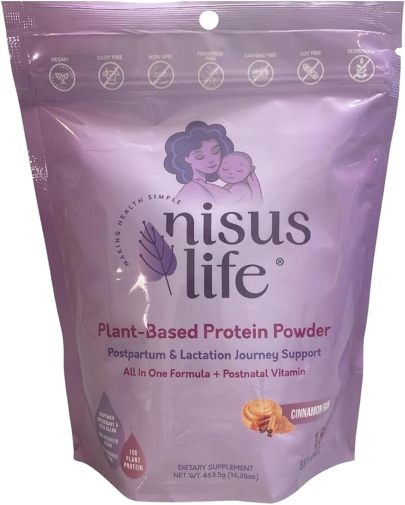Postpartum & Amning Journey Protein Powder (16, 35 oz, kanel Bun)