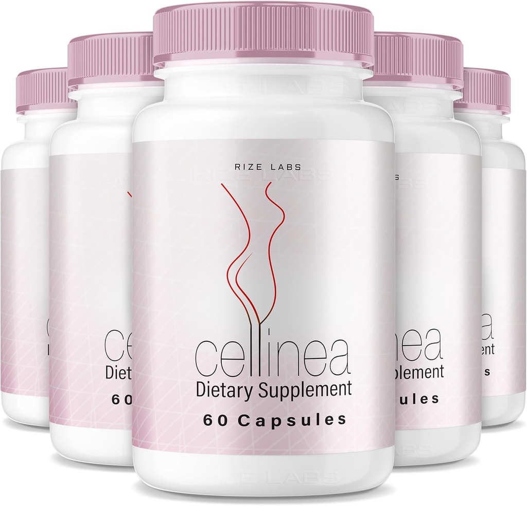 rize laboratorier (5 Pack) Cellinea - Cellinea piller, Cellinea kapsler for healthy- Looking Skin, Cellinea til Boost Skin Hydration, Cellinea All- Natural Kosttilskud, Cellinea anmeldelser (300 Kapsler)