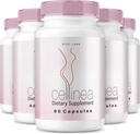 rize laboratorier (5 Pack) Cellinea - Cellinea piller, Cellinea kapsler for healthy- Looking Skin, Cellinea til Boost Skin Hydration, Cellinea All- Natural Kosttilskud, Cellinea anmeldelser (300 Kapsler)