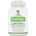 VitaMonk GlycoTrax ™ GPLC Extra Large Flaske - 120 Kapsler af High- Absorption Glycin Propionyl- L- Carnitin uden kunstige fyldstoffer - Glycin Propionyl L Carnitin supplement