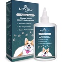 NOVEHA Pet Ear Dryps med 1% Hydrocortison Mea124; Ear Cleaner for Dogs & Cats for Earwax buildup, No- Sting Formel, Calms Itch & Reducerer Painful Ear Infektioner 60mL (60ml (pakke med 1))