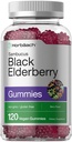 Horbaach Black Elderberry Gumies 124; 120 Greve og 124; Sambucus Extract 124; med zink og C-vitamin 124; Berry Flavor 124; Vegan, Non- GMO, og Gluten Free Supplement for voksne