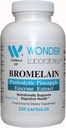 Wonder Labs Bromelain 2000 150mg, Proteolytisk Ananas Enzyme Extract, Ernæringsmæssigt støtter fordøjelsessygdomme - 250 kapsler