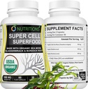 Sea Moss 60 Capsules USDA Certified Organic Irish Sea Moss Capsules with Bladerwrack & Burdock Root - immunsupport til mænd og kvinder - Dame Vitaminer og Herre Vitaminer (1 pakke)