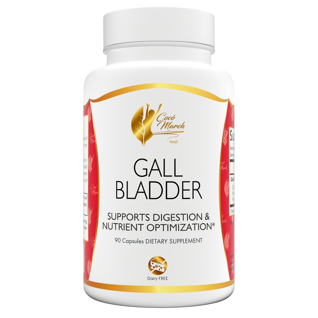 Coco March Gall Bstigen formula- Ideel Efter Gall Bstigen Surgery- Gluten Free, Soy Free, Dairy Free, Keto Friendly, Paleo Friendly, 90 Capsules- 90 Servering Understøtter fordøjelse og ernæring Optimering