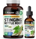 BIO KRAUTER Stinging Nettle 250 Kapsler & Stinging Nettle Tincture 2 Fl. Oz.
