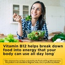 Nature Made Energy B12 1000 mcg, Kosttilskud til energistofskiftestøtte, 150 gummies, 75 dages forsyning (pakke med 2)