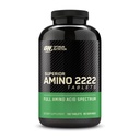 Optimum Nutrition Superior Amino 2222 Tablets, Complete Essential Aminoacids, EAA, 160 Count