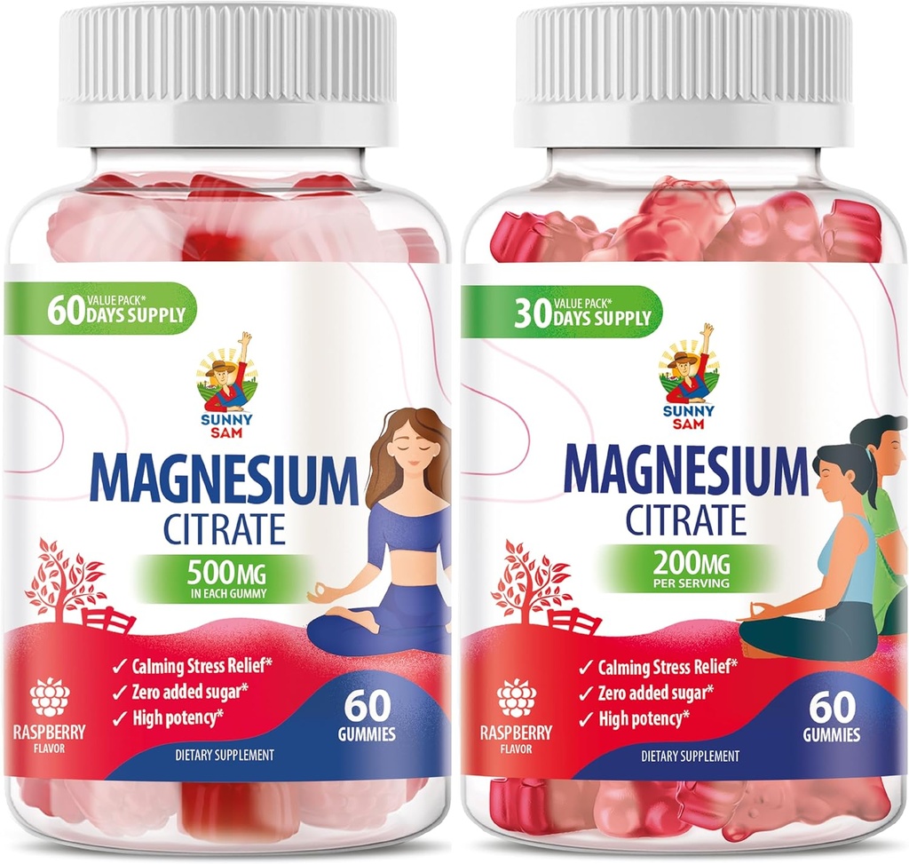 Magnesium 200mg & Magnesium 500mg til voksne