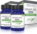 Absolute Nutrition Hamp Oil Capsules 2 Pack 60ct - 100% Organic Hamp Capsules - Rig i Omega Fedtsyrer 3 6 9 - Voksen og Made in USA - med MCT Oil