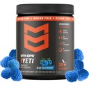 MTN OPS Yeti Pre- Workout Powder Energy Drikke med Creatin, 200mg Koffein & BCAAs med Beta Alanine, 30- Servering Tub, Blå Hindbær