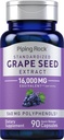 Piping Rock Grape Seed Extract Kapsler 124; 16,000mg