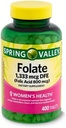 Spring Valley Folate Kosttilskud, 1,333 mcg, 400 Count