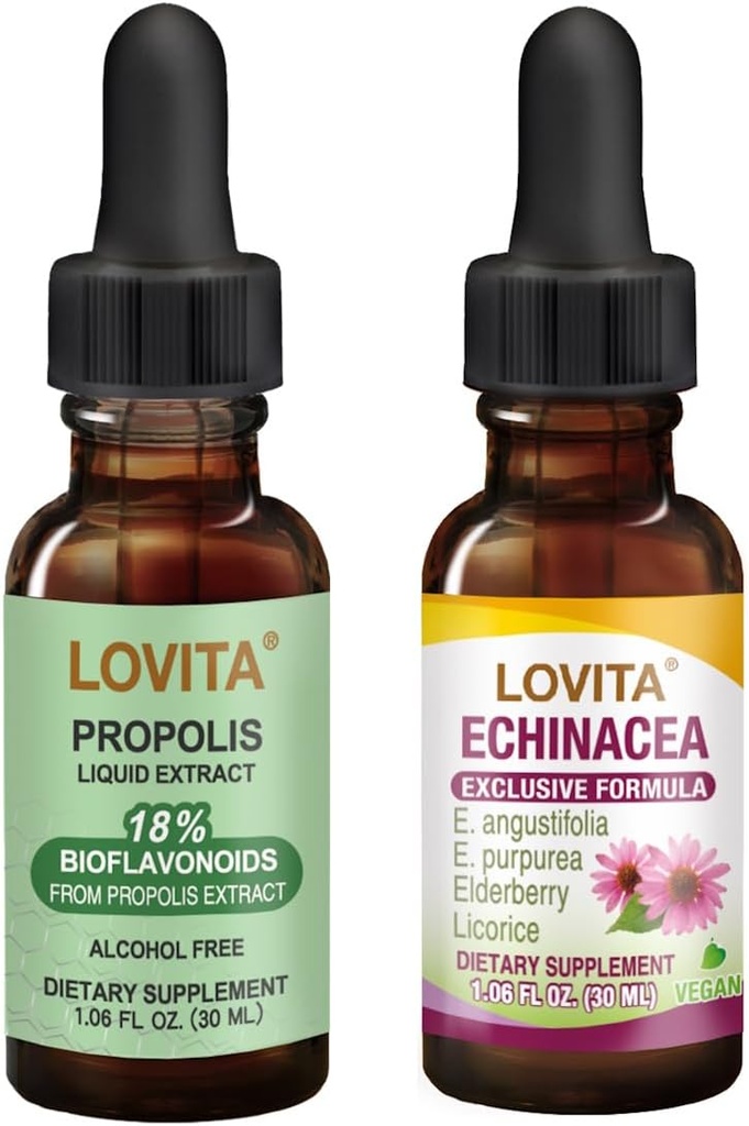 Lovita Bee Propolis & Echinacea Flydende næringsmiddel Kosttilskud Bundle