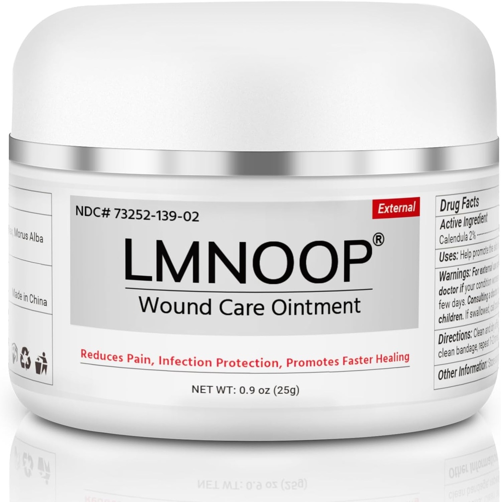 LMNOOP ® Bed Sore Salve, Maksimal styrke Sår Care Cream til infektion beskyttelse & hudreparation, hurtig healing for diabetiske sår, tryksår, Venus ulcus, Burns, Cuts, Scrapes