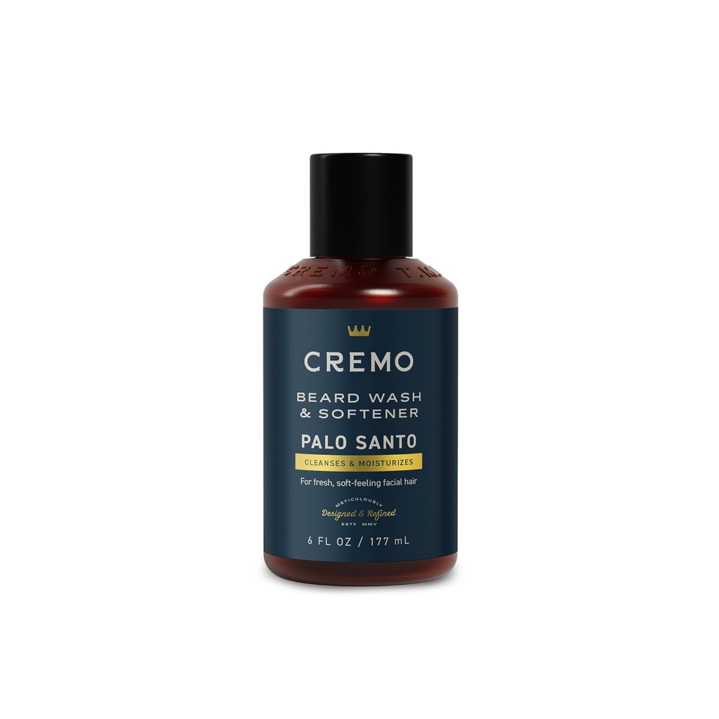 Cremo Palo Santo (Reserve Collection) Beard Wash & Softtener, Fugt, Styles og Reduces Beard Itch til alle længder af ansigtshår, 6 Fluid Oz