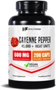 HealthFare Cayenne Pepper Capsules 600mg