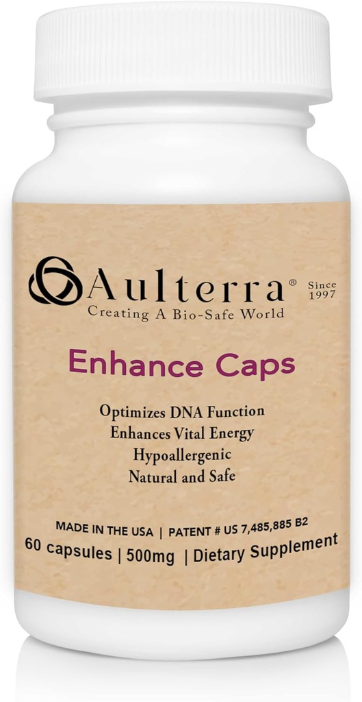 Aulterra Enhance Supplement til at neutralisere EMF 's og Enhance Vital Energy, Proprietary Blend of Paramagnetic Minerals Neutralizes Farlig EMF (60 kapsler)