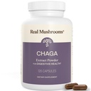 Ægte svampe Chaga Mushroom Kapsler - Organic Chaga Extract Powder med ekstrakt pulver til wellness & Energy Support - Vegan, non-GMO, 120 Kapsler - Organic Mushroom Supplement