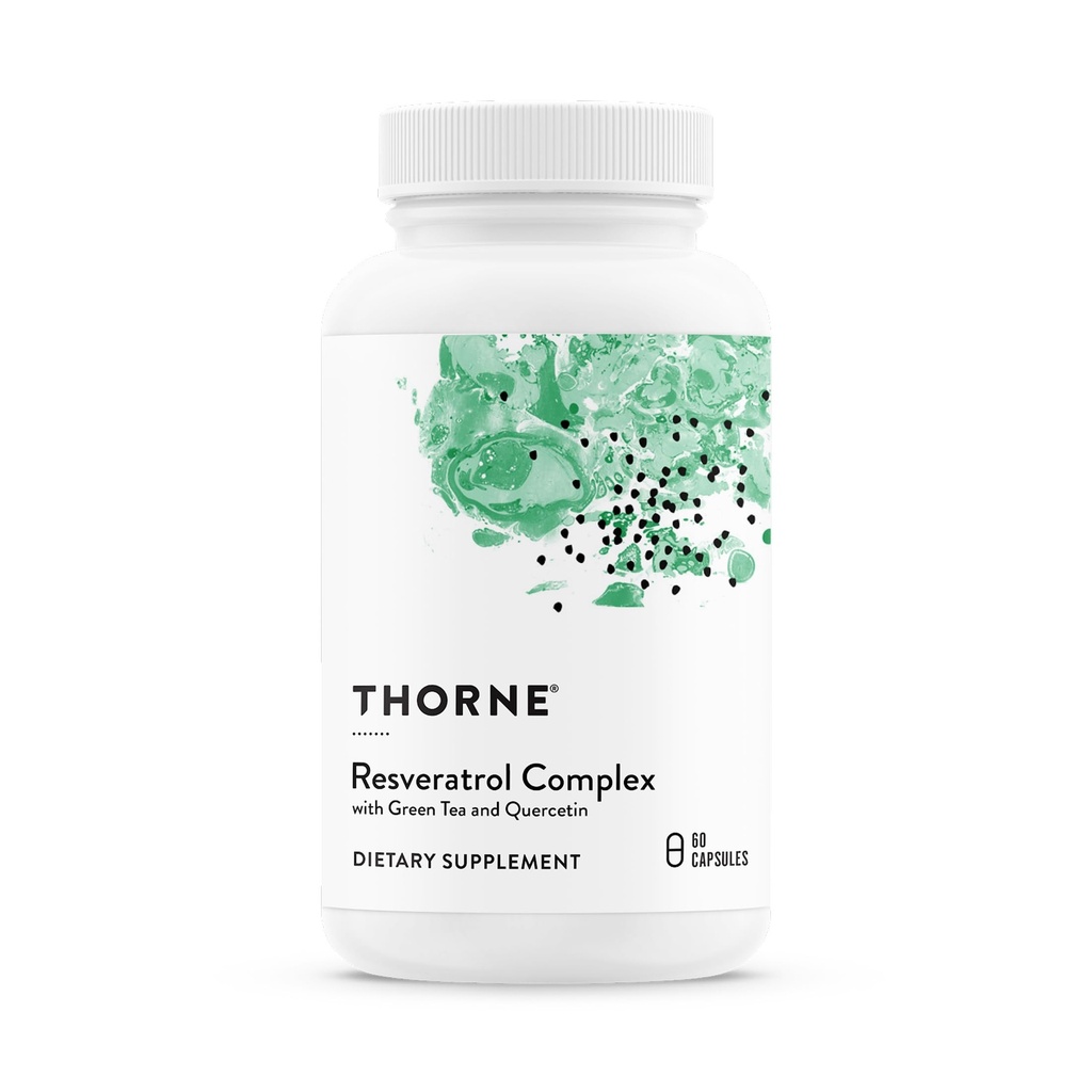 THORNE - PolyResveratrol- SR - Trans- Resveratrol supplement til sund aldring * - 60 kapsler