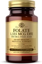 Solgar Folate 1,333 mcg kostplan Folate Ækvivalent (800 mcg folinsyre), 100 Vegetabilske kapsler - Heart Health, sund nervesystem, Prenatal Support - Non- GMO, Vegan, Gluten Free - 100 Servere