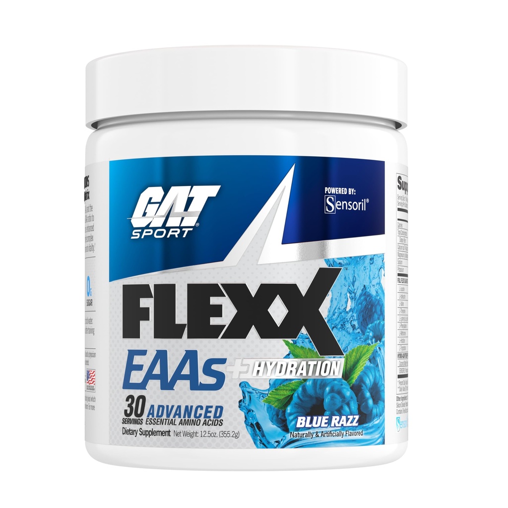 GST SPORT Flexx EAA + Hydration, Advanced Essential Aminosyrer, 30 Servere (Blue Razz)