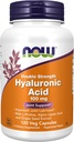 Now Foods Supplements, Hyaluronsyre 100 mg, Double Strength with L- Proline, Alpha Lipoic Acid and Grape Seed Extract, 120 Veg Kapsler