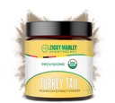 Ziggy Marleys USDA Organic Turkey Tail Mushroom Powder for Dogs & Cats - Support Immunitet & fordøjelse - Fruiting Body Extract, 90 Bedste