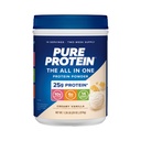 Pure Protein All- In- One Powder, Vanilla - Whey & Collagen, High Fiber, Vitaminer, Ingen tilsat sukker, Non- GMO, Gluten- Free, 1,25lb