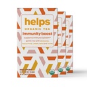 HELPS TEAS # 124; Hjælper Immunitet Boost Tea # 124; Organisk urteblanding af Echinacea, Eucalyptus, Mint, Linden, Thyme og Natural Honey Flavor. Letter respiratorisk sundhed nogensinde 124; 16 Tea Tasker - pakke af 3