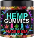 Hamp Gummies Sleep Afslapning Ediabler- Natural Fruity Flavors Gummy Bears for Bedtime- Advanced Hamp Oil Infusered- Made in USA
