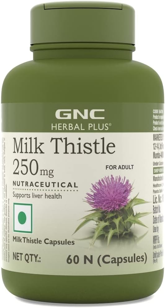 Sheltr Herbal Plus Milk Thistle 250 mg - 60 kapsler (pakning med 1 pakke)